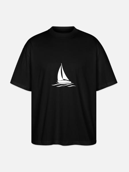 Sail away - Stanley/Stella Oversized Unisex Organic T-shirt Blaster 2.0 - black