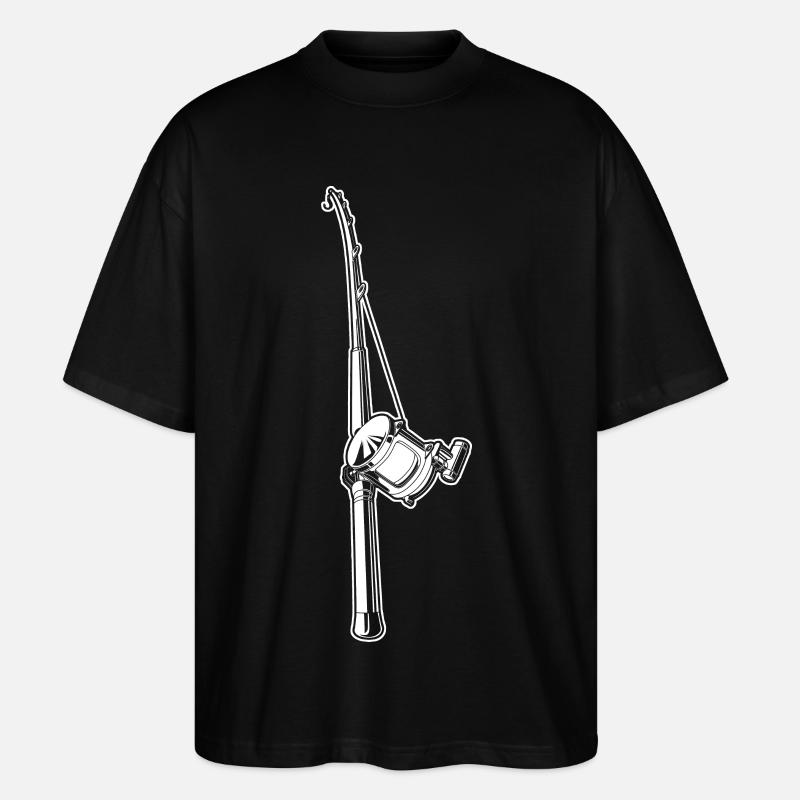 Angelrute - Stanley/Stella Oversized Unisex Bio T-Shirt Blaster 2.0 - Schwarz