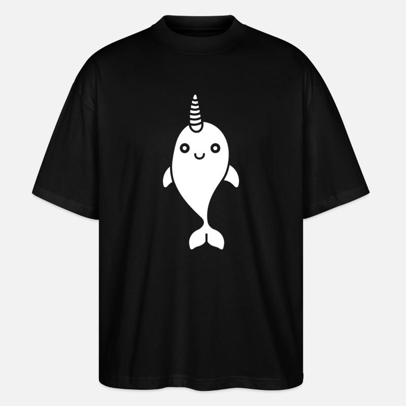 Narwal - Stanley/Stella Oversized Unisex Bio T-Shirt Blaster 2.0 - Schwarz