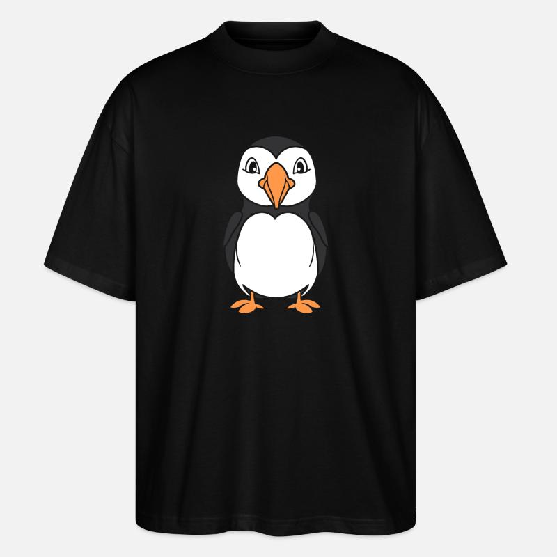 Papageitaucher - Stanley/Stella Oversized Unisex Bio T-Shirt Blaster 2.0 - Schwarz