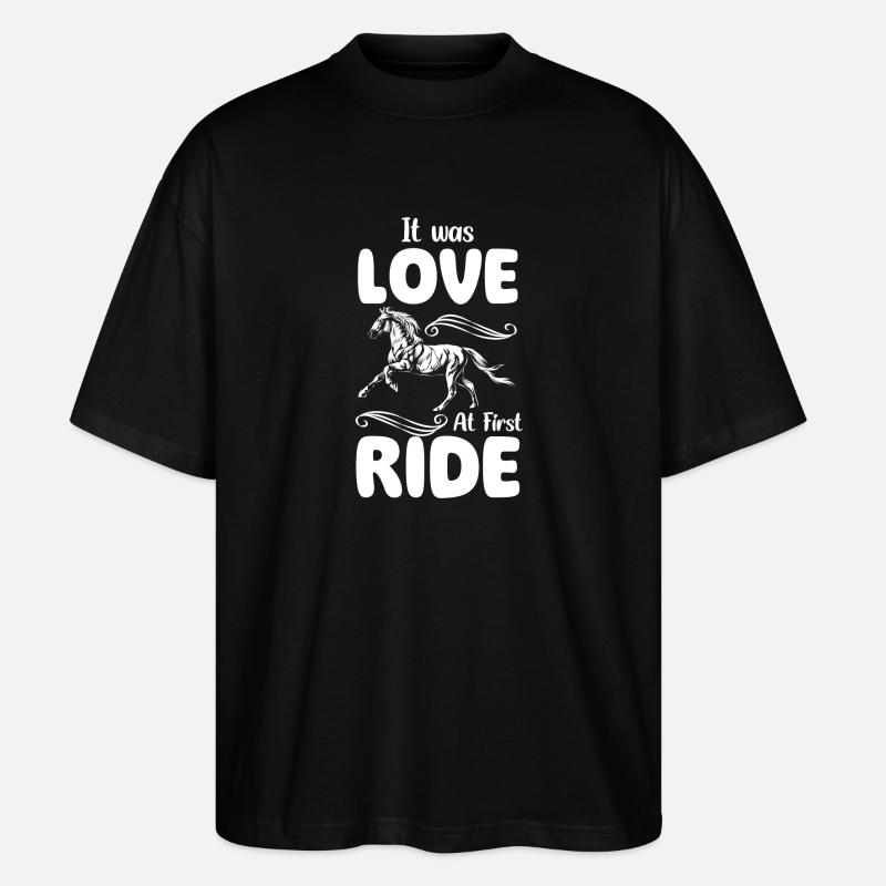 Équitation Ride Friendship Stud - T-shirt bio Blaster 2.0 coupe oversize Stanley/Stella Unisexe - noir