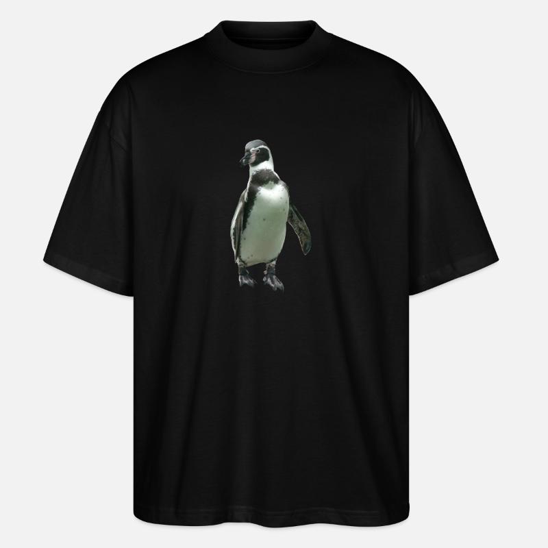 Pinguin - Stanley/Stella Oversized Unisex Bio T-Shirt Blaster 2.0 - Schwarz