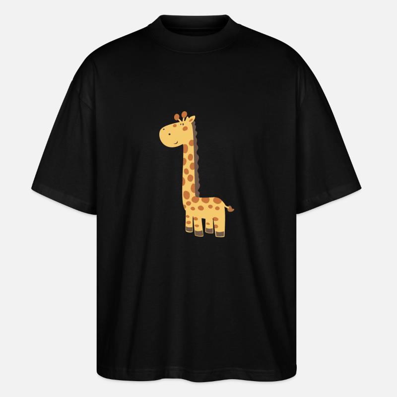 Giraffe - Stanley/Stella Oversized Unisex Bio T-Shirt Blaster 2.0 - Schwarz