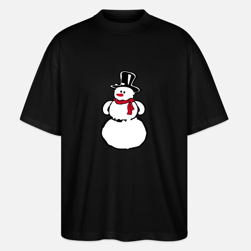 Schneemann - Stanley/Stella Oversized Unisex Bio T-Shirt Blaster 2.0 - Schwarz