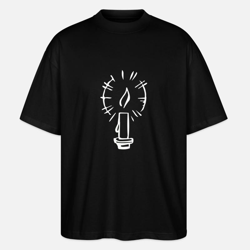 Kerze - Stanley/Stella Oversized Unisex Bio T-Shirt Blaster 2.0 - Schwarz