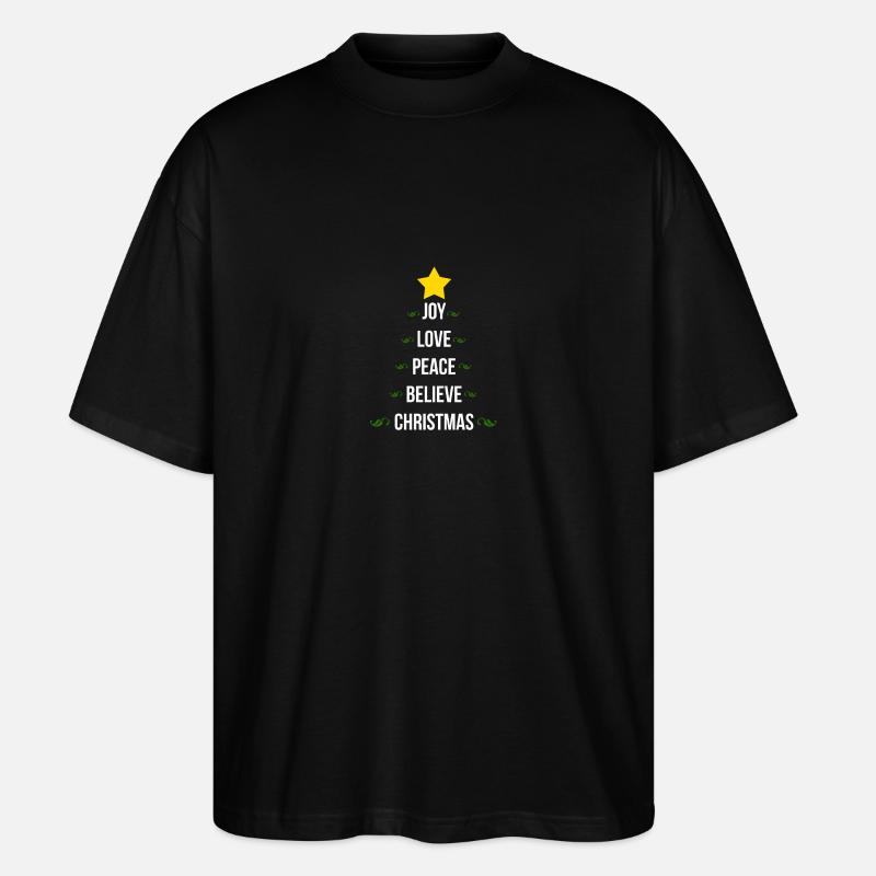 Weihnachten - Stanley/Stella Oversized Unisex Bio T-Shirt Blaster 2.0 - Schwarz