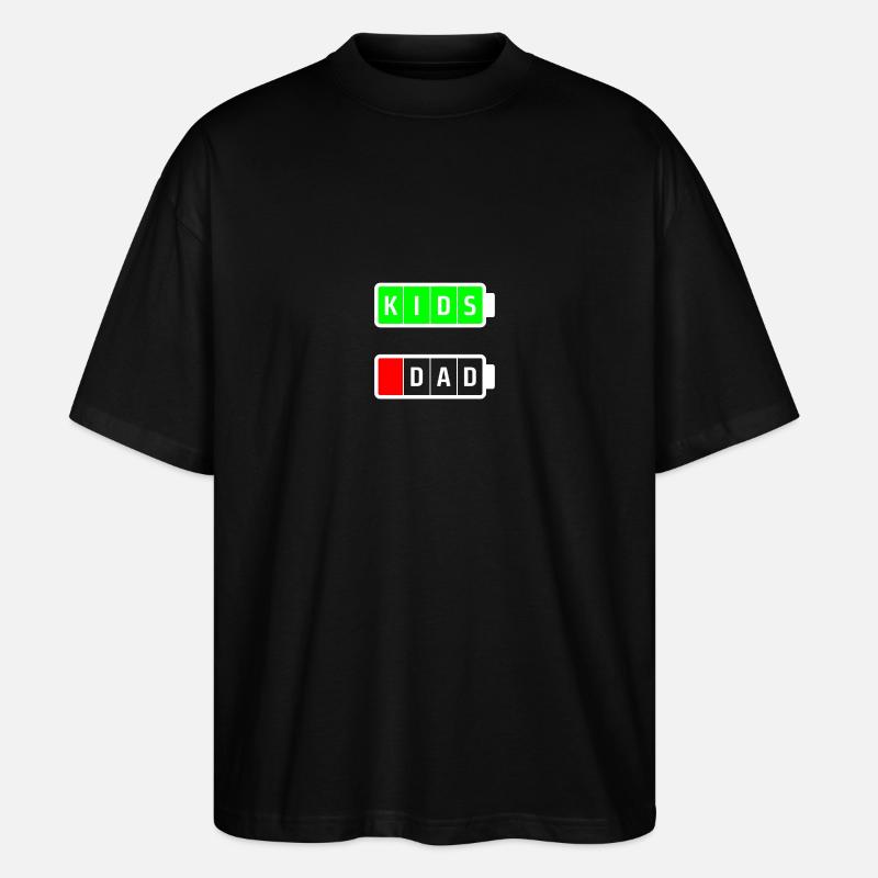 papa blanc enfants - T-shirt bio Blaster 2.0 coupe oversize Stanley/Stella Unisexe - noir
