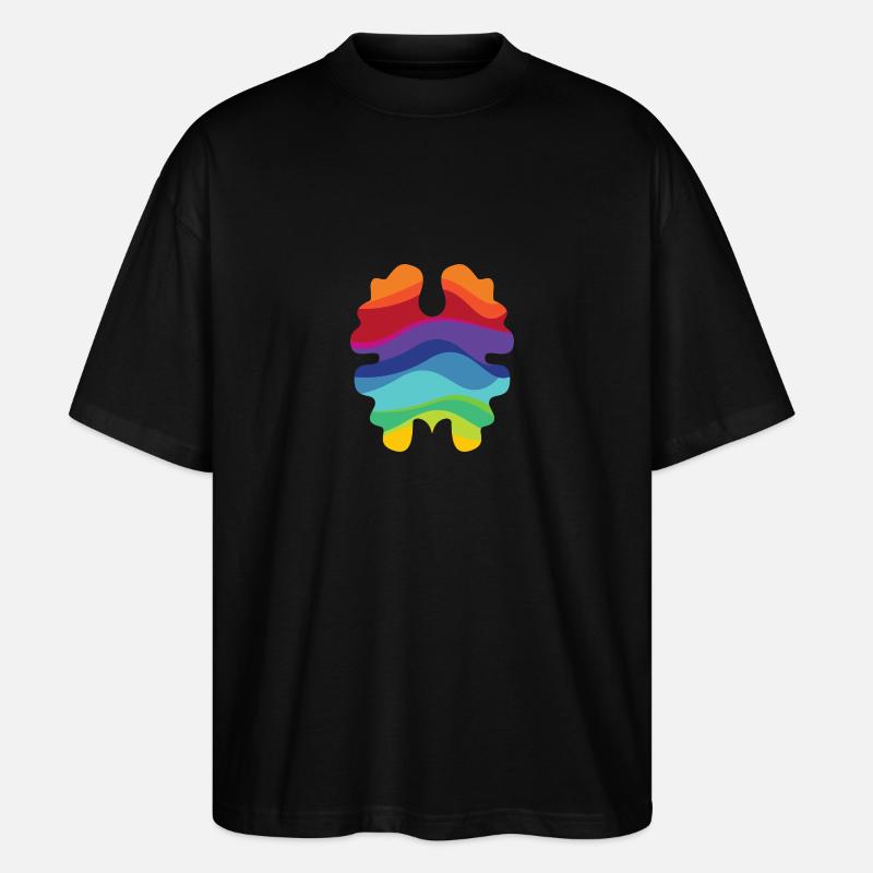 Rainbownut - Stanley/Stella Oversized Unisex Bio T-Shirt Blaster 2.0 - Schwarz