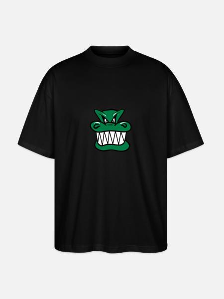 Wicked funny cool Dragon comic - Stanley/Stella Oversized Unisex Organic T-shirt Blaster 2.0 - black