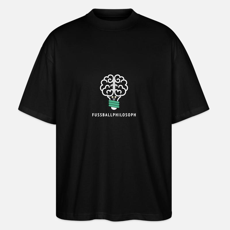 Fussballphilosoph Bold Edition - Stanley/Stella Oversized Unisex Bio T-Shirt Blaster 2.0 - Schwarz