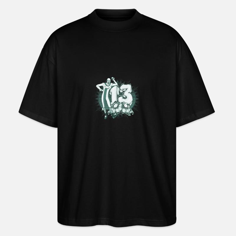 clown 13 - Stanley/Stella Oversized Unisex Bio T-Shirt Blaster 2.0 - Schwarz