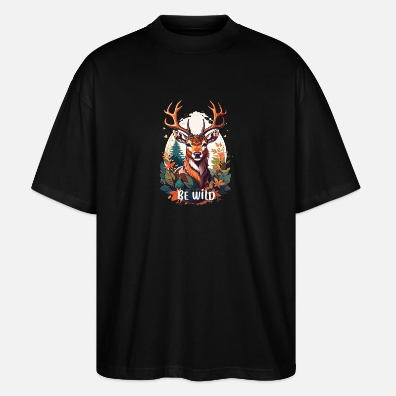 sauvage - T-shirt bio Blaster 2.0 coupe oversize Stanley/Stella Unisexe - noir