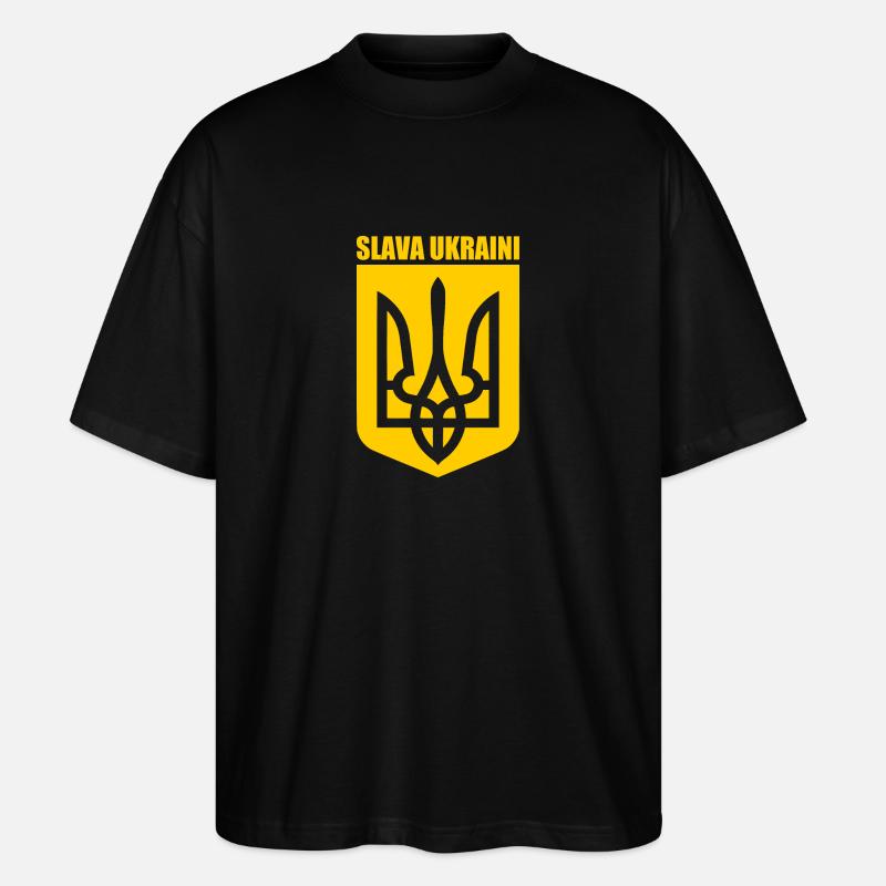 Slava ukraini - Stanley/Stella Oversized Unisex Bio T-Shirt Blaster 2.0 - Schwarz