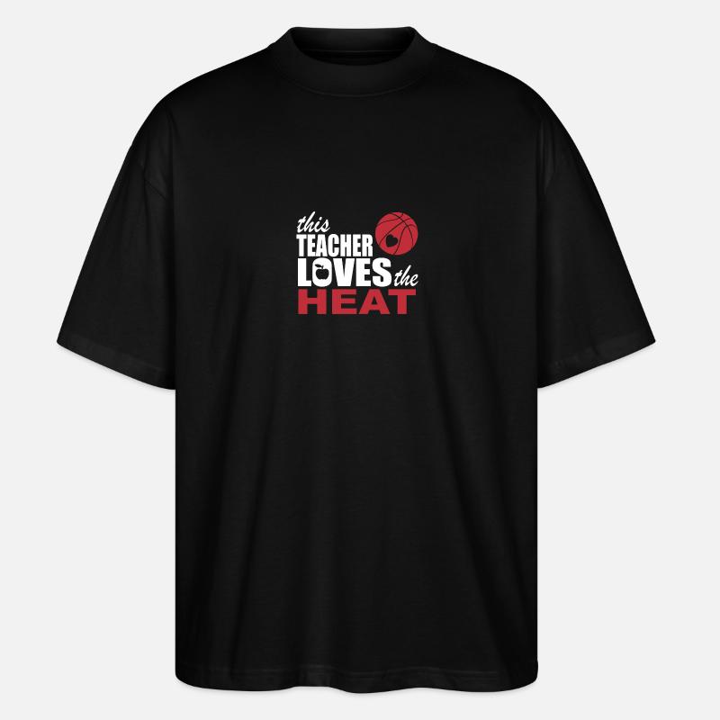 ce professeur aime la chaleur - T-shirt bio Blaster 2.0 coupe oversize Stanley/Stella Unisexe - noir