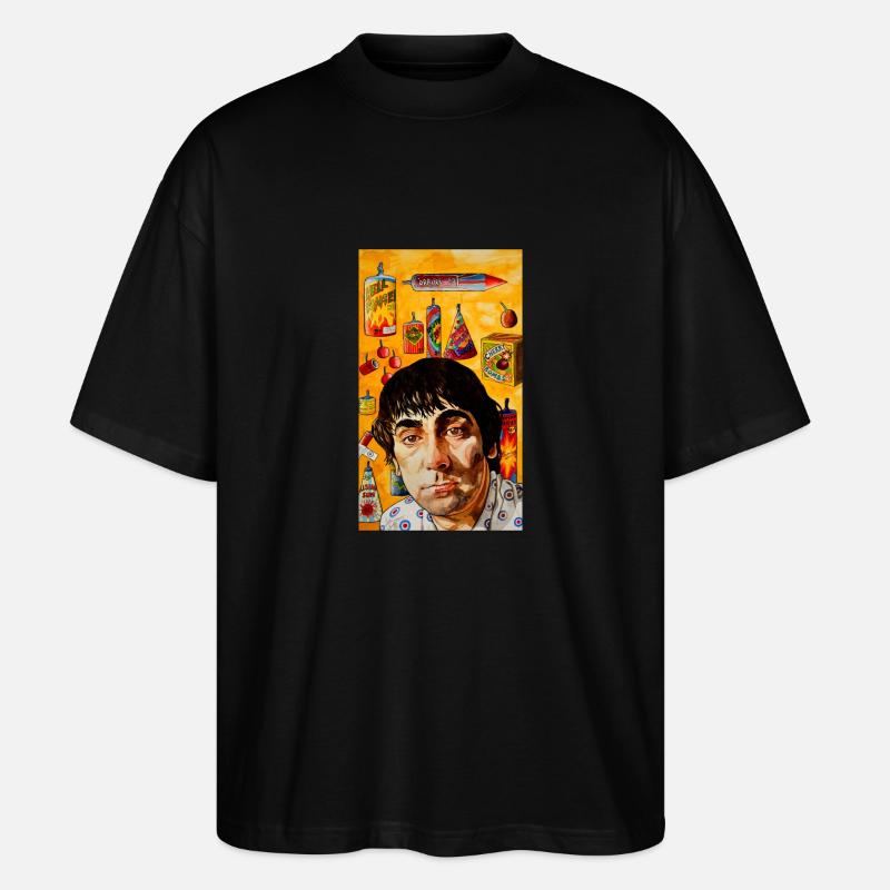 Hellblaues Touchpaper - Stanley/Stella Oversized Unisex Bio T-Shirt Blaster 2.0 - Schwarz