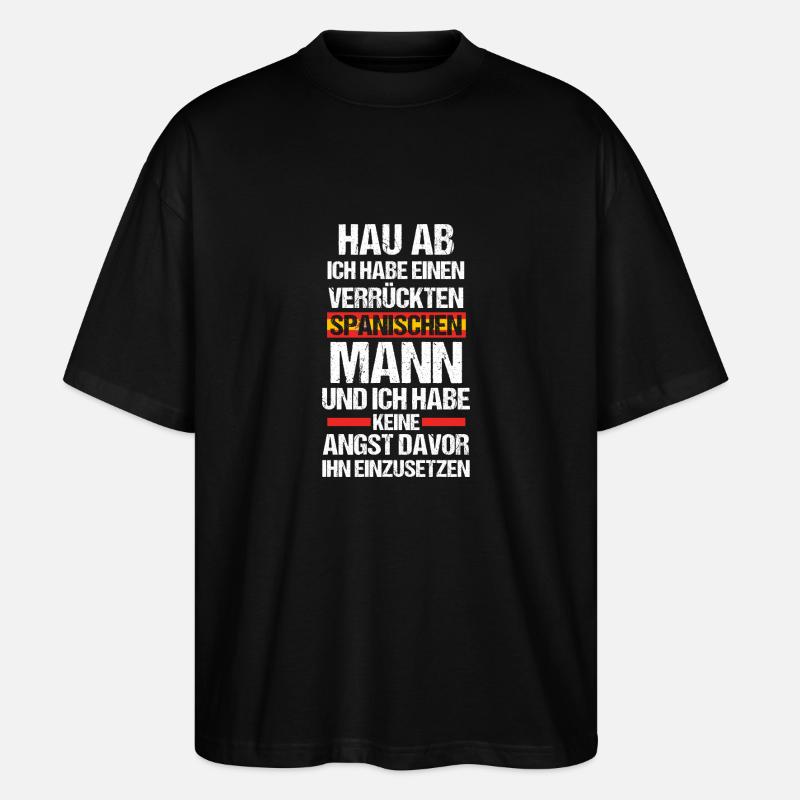 Spanier Spanien - Stanley/Stella Oversized Unisex Bio T-Shirt Blaster 2.0 - Schwarz