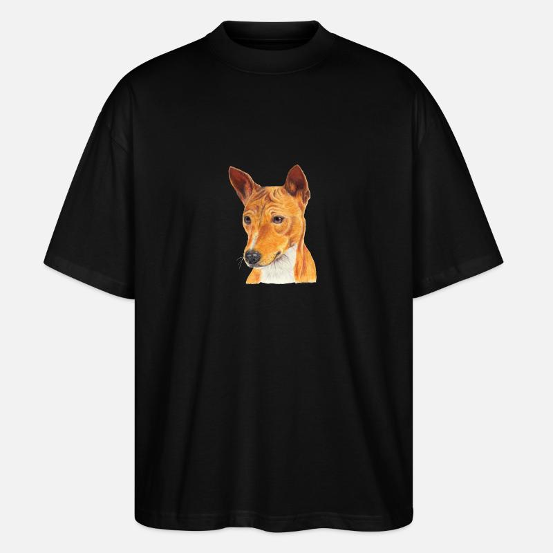 Basenji - Stanley/Stella Oversized Unisex Bio T-Shirt Blaster 2.0 - Schwarz