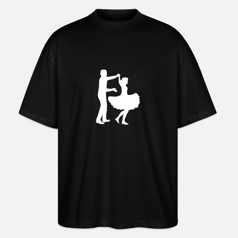 Square dance - Stanley/Stella Oversized Unisex Bio T-Shirt Blaster 2.0 - Schwarz