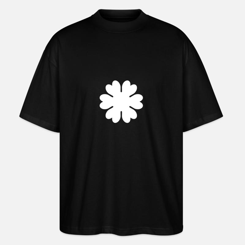 Blume - Blatt - Blüte - Stanley/Stella Oversized Unisex Bio T-Shirt Blaster 2.0 - Schwarz