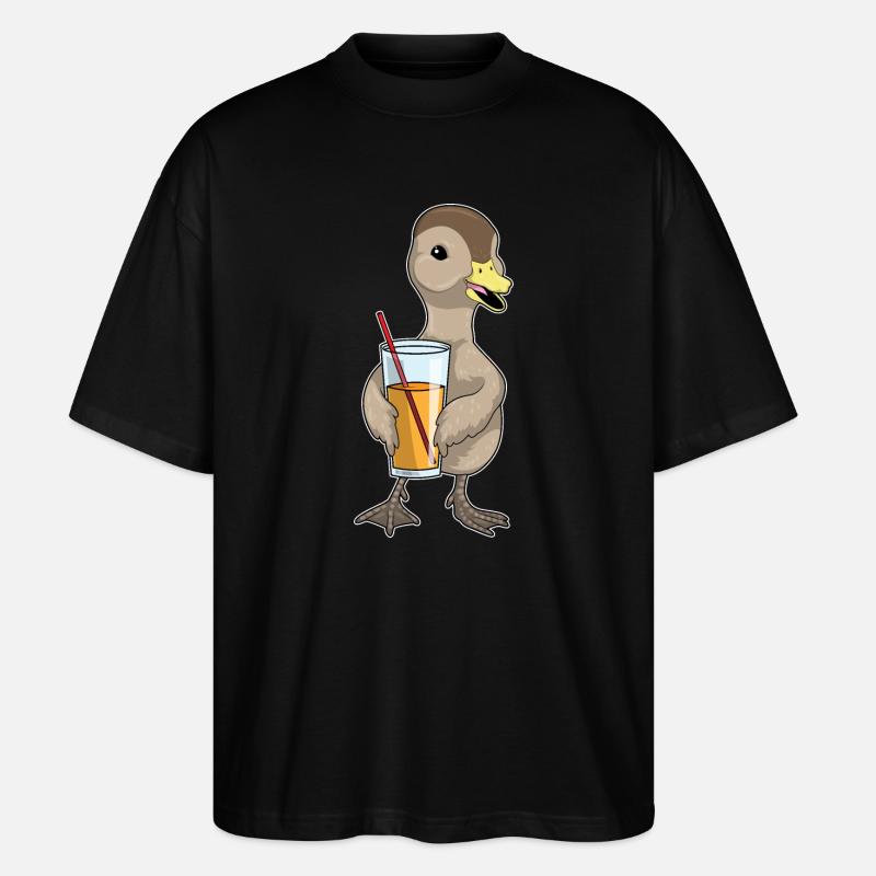 Ente Saft - Stanley/Stella Oversized Unisex Bio T-Shirt Blaster 2.0 - Schwarz