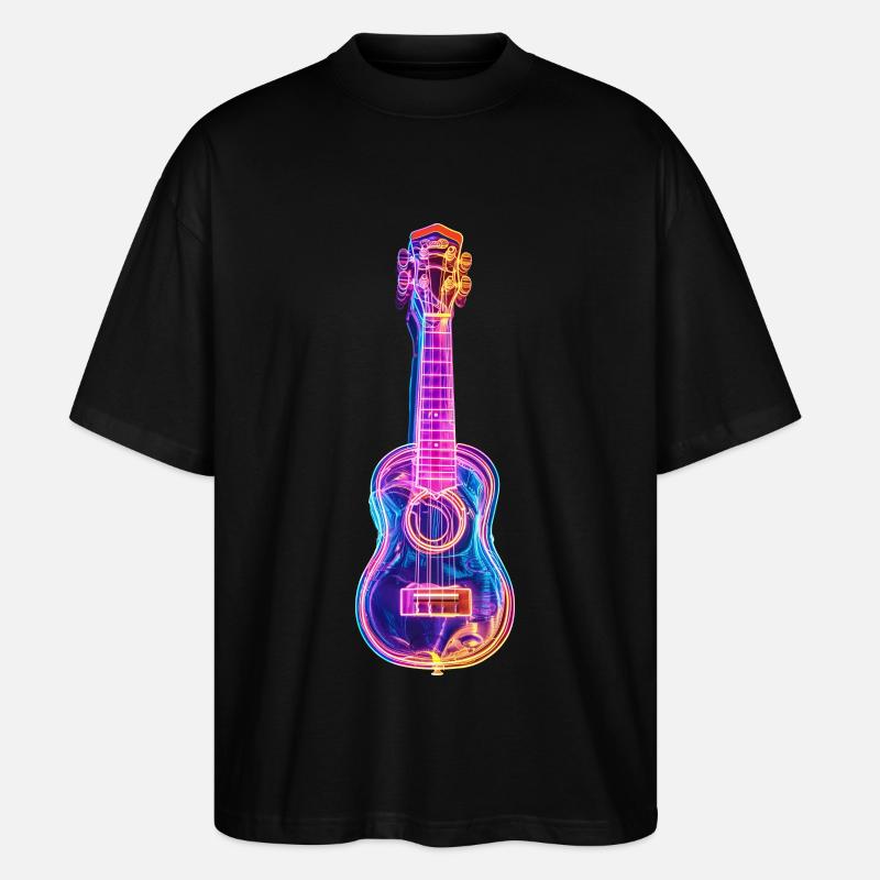 Ukulele - Stanley/Stella Oversized Unisex Bio T-Shirt Blaster 2.0 - Schwarz