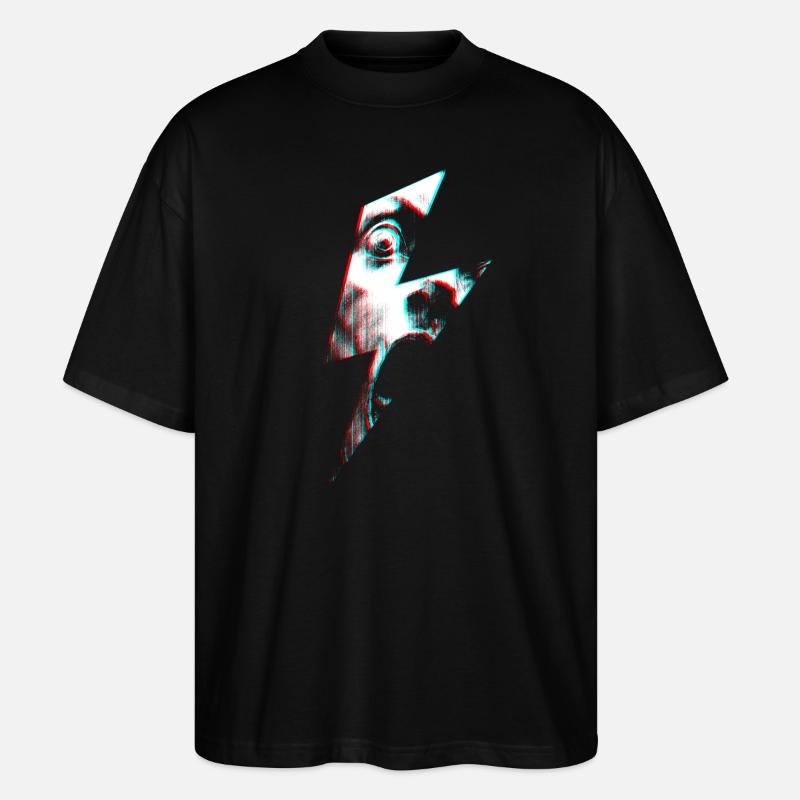 Flashed Redshift - Stanley/Stella Oversized Unisex Organic T-shirt Blaster 2.0 - black