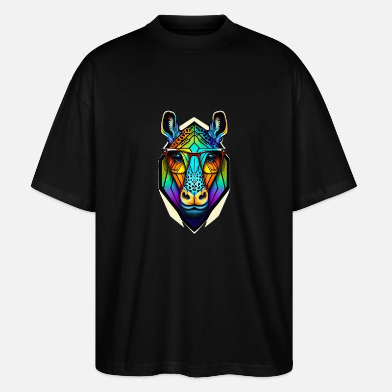 Zebra - Stanley/Stella Oversized Unisex Bio T-Shirt Blaster 2.0 - Schwarz