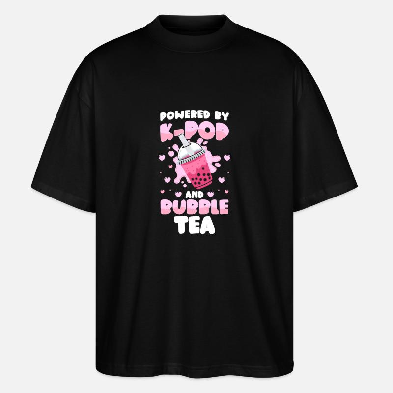 Bubble Tea Sirop mignon Tapioca - T-shirt bio Blaster 2.0 coupe oversize Stanley/Stella Unisexe - noir