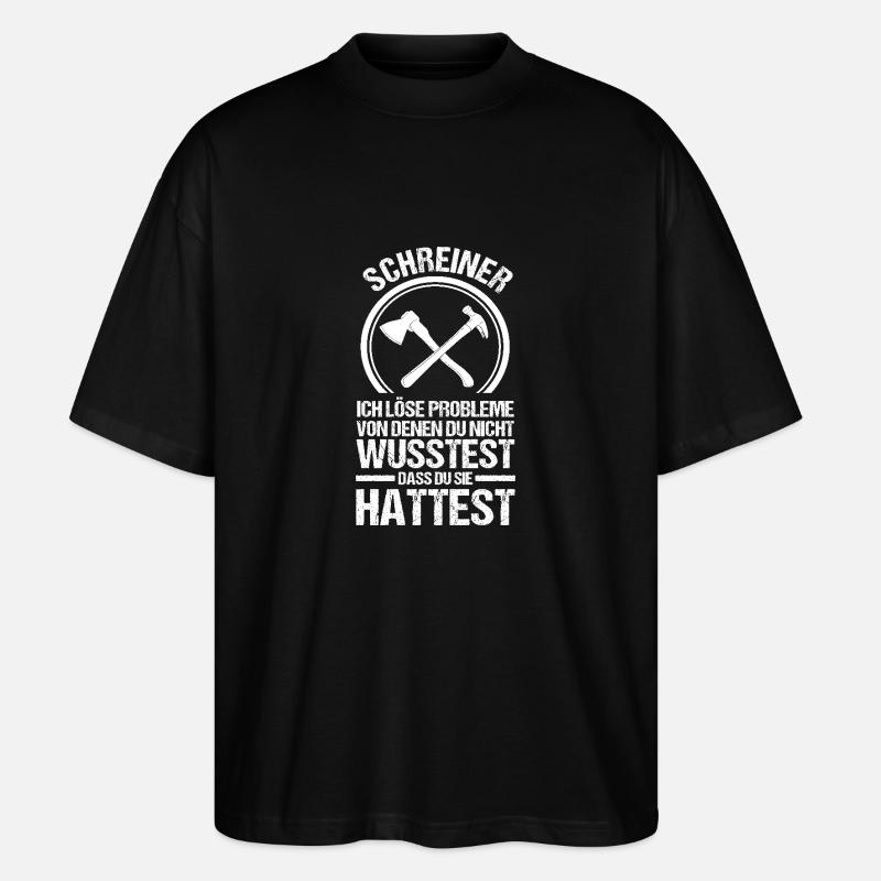 Carpenter, Carpenter, Carpenter - Stanley/Stella Oversized Unisex Organic T-shirt Blaster 2.0 - black