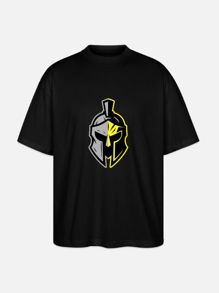 Spartan Helmet Icon - Stanley/Stella Oversized Unisex Organic T-shirt Blaster 2.0 - black