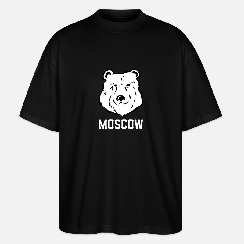 Moskau - Stanley/Stella Oversized Unisex Bio T-Shirt Blaster 2.0 - Schwarz