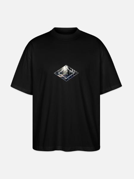 Waldische Waelder im Wald - Stanley/Stella Oversized Unisex Bio T-Shirt Blaster 2.0 - Schwarz