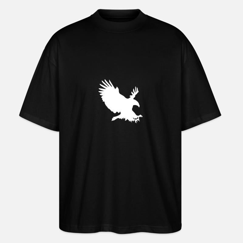 Aigle en vol - T-shirt bio Blaster 2.0 coupe oversize Stanley/Stella Unisexe - noir