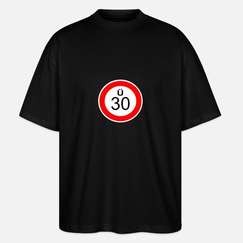 Ü30 - Stanley/Stella Oversized Unisex Bio T-Shirt Blaster 2.0 - Schwarz
