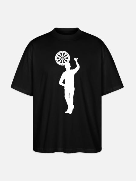 Darts Player Design Gift - Stanley/Stella Oversized Unisex Organic T-shirt Blaster 2.0 - black