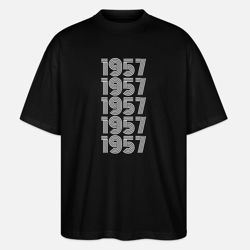 Babo 1957 - Stanley/Stella Oversized Unisex Bio T-Shirt Blaster 2.0 - Schwarz