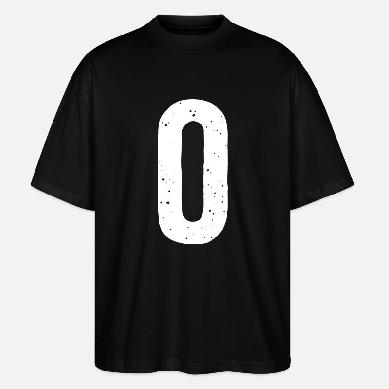 O Buchstabe - Stanley/Stella Oversized Unisex Bio T-Shirt Blaster 2.0 - Schwarz