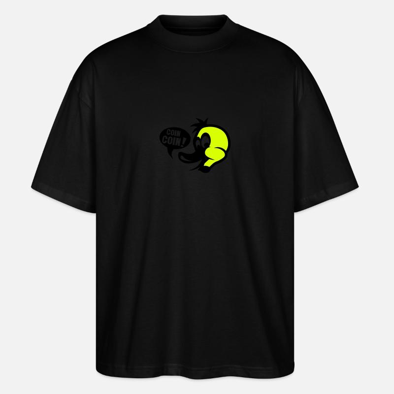 canard coin coin dessin - T-shirt bio Blaster 2.0 coupe oversize Stanley/Stella Unisexe - noir