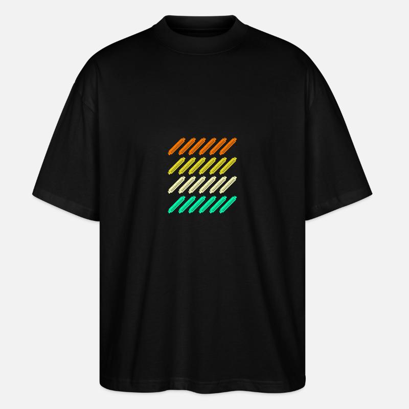 Harmonika Mundharmonika - Stanley/Stella Oversized Unisex Bio T-Shirt Blaster 2.0 - Schwarz