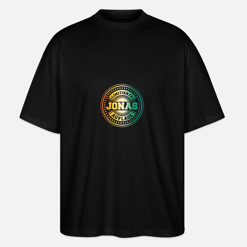 Jonas - Stanley/Stella Oversized Unisex Bio T-Shirt Blaster 2.0 - Schwarz