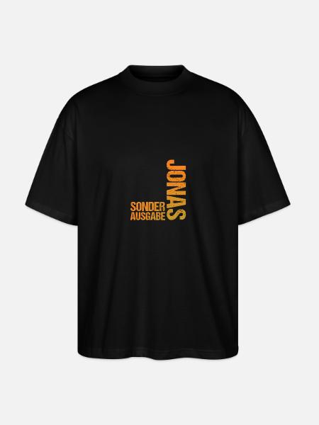 Jonas - Stanley/Stella Oversized Unisex Bio T-Shirt Blaster 2.0 - Schwarz