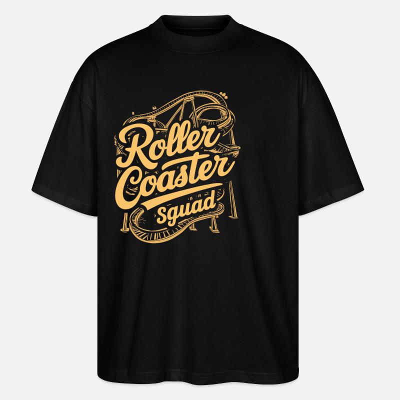 Roller Coaster Squad Adventure Fans - T-shirt bio Blaster 2.0 coupe oversize Stanley/Stella Unisexe - noir