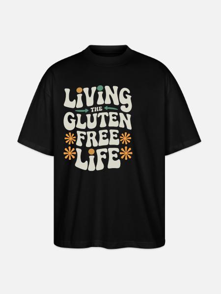 Life The Gluten-Free Life - Stanley/Stella Oversized Unisex Organic T-shirt Blaster 2.0 - black