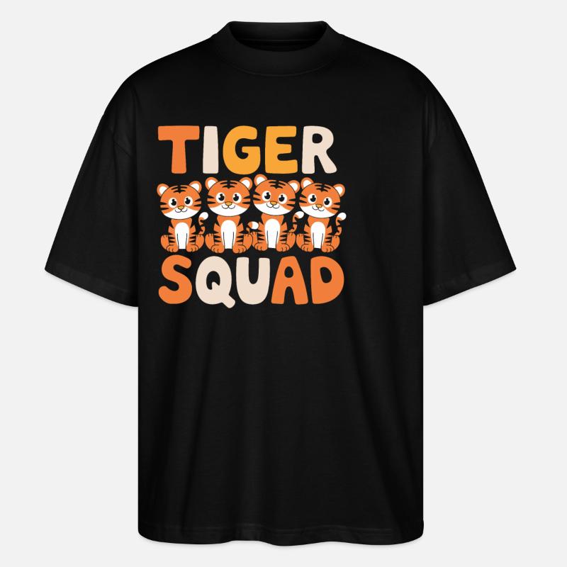 Tiger Group Design Tiger Squad - Stanley/Stella Oversized Unisex Organic T-shirt Blaster 2.0 - black