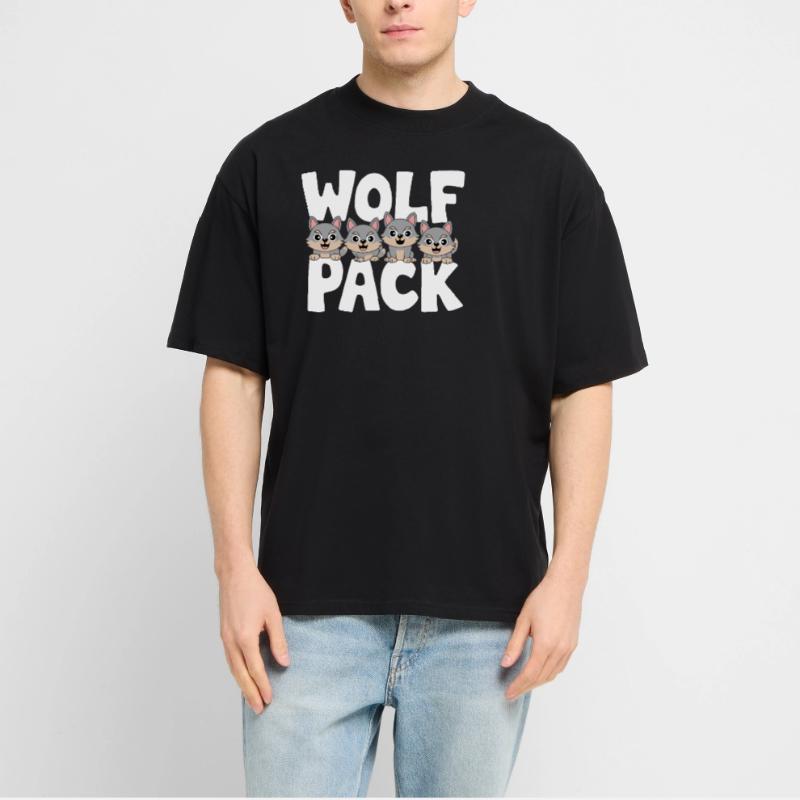 Wolf Group Design Wolf Pack Stanley/Stella Oversized Unisex Organic T-shirt Blaster 2.0