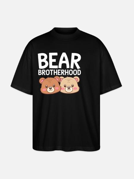 Bears Groups Design Bears Brotherhood - Stanley/Stella Oversized Unisex Organic T-shirt Blaster 2.0 - black