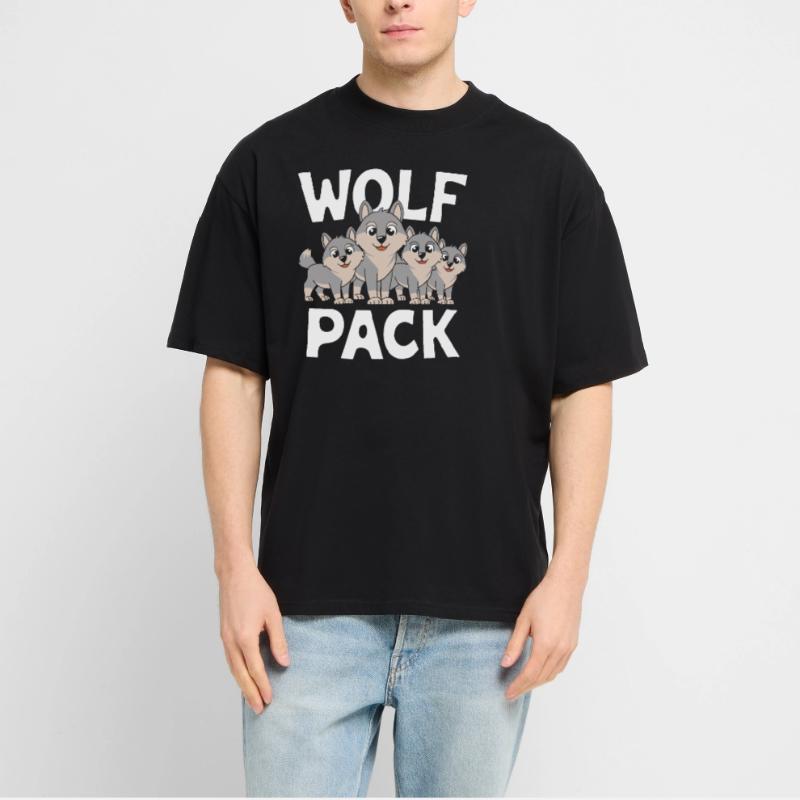 Wolf Group Design Wolf Pack Stanley/Stella Oversized Unisex Organic T-shirt Blaster 2.0