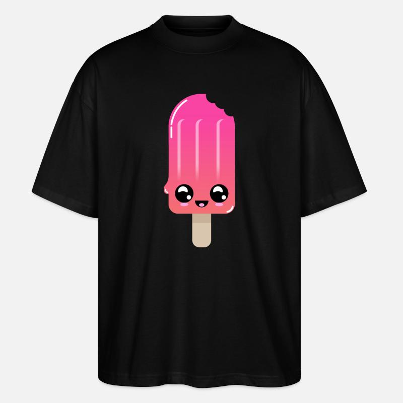 Eisshot mit strahlenden Augen - Stanley/Stella Oversized Unisex Bio T-Shirt Blaster 2.0 - Schwarz