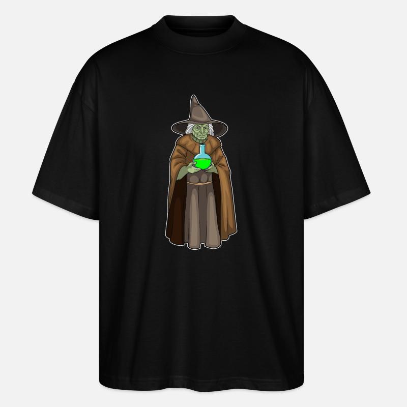 Witch Halloween Magic Potion - Stanley/Stella Oversized Unisex Organic T-shirt Blaster 2.0 - black