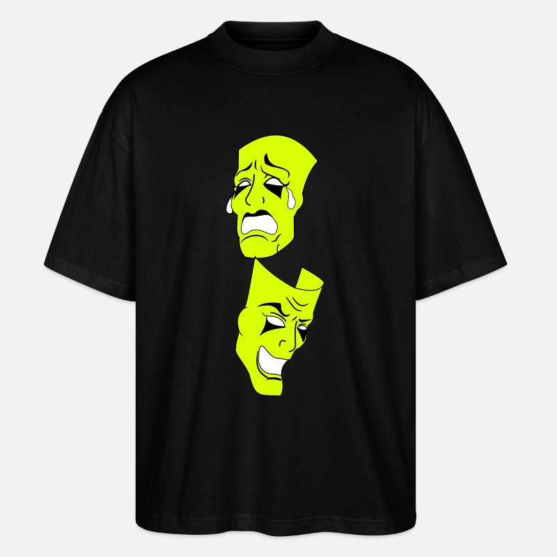 MASQUES Couleur variable - T-shirt bio Blaster 2.0 coupe oversize Stanley/Stella Unisexe - noir